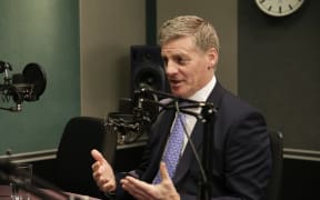 Prime Minister Bill English in RNZ's Auckland studio.