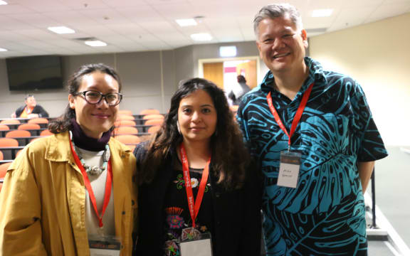 Christina Sun,, Jessica Hernandez and Dr Mike Spencer