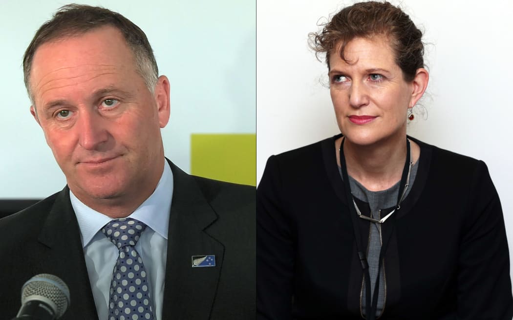 Rebecca Ketteridge and John Key