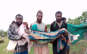 The South Pentecost community is moving women and children and the elderly to safe houses as they await the approaching cyclone. 24 October 2023.