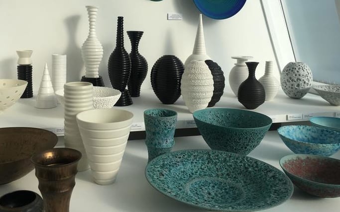 Work by John Parker at Quartz Museum of Ceramics in Whanganui.
