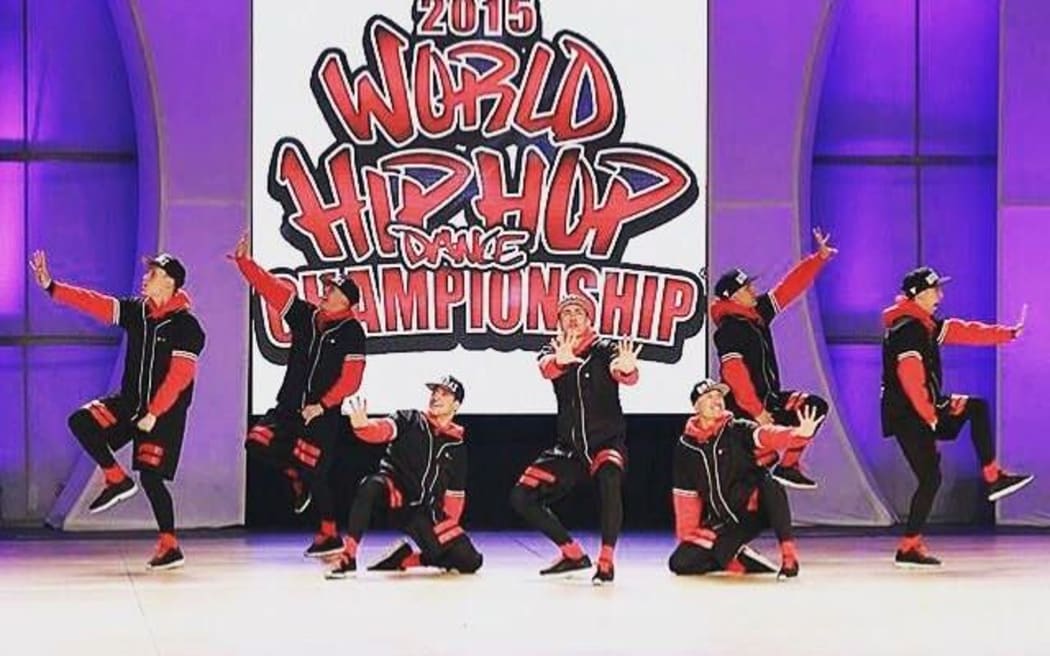 The Bradas dance crew at the 2015 World Hip Hop Dance Champs in San Diego.
