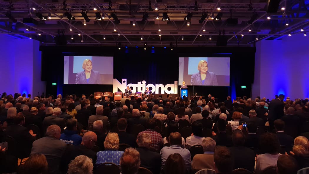 More than 550 people have turned out for the National Party's AGM at Te Papa in Wellington.