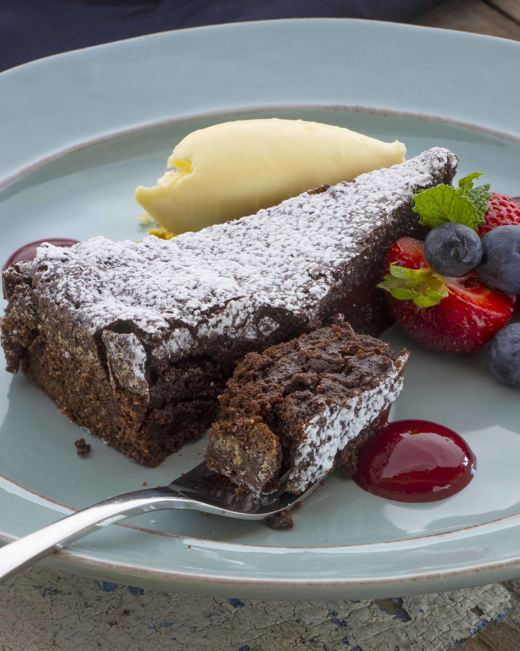Dark Chocolate Mousse Cake