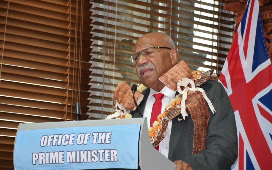Prime Minister Sitiveni Rabuka was traditionally welcomed by the staff of the Office of the Prime Minister on December 29, 2022