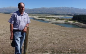 South Canterbury farmer David Williams on his property where Nathan Guy announced an official drought