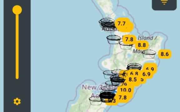 Map on the Mean Pies app