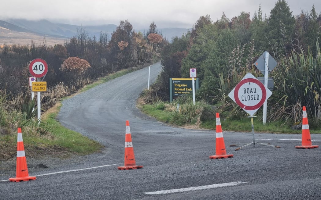 The entrance to the Tongariro Alpine Crossing remains closed.
