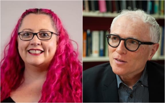 Microbiologist Siousxie Wiles and epidemiologist Michael Baker.