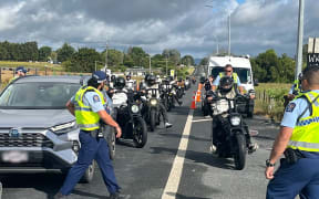 Police have seized motorbikes from gang members travelling to a tangi in Paeroa.