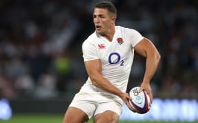 Sam Burgess playing rugby union for England against France in 2015.