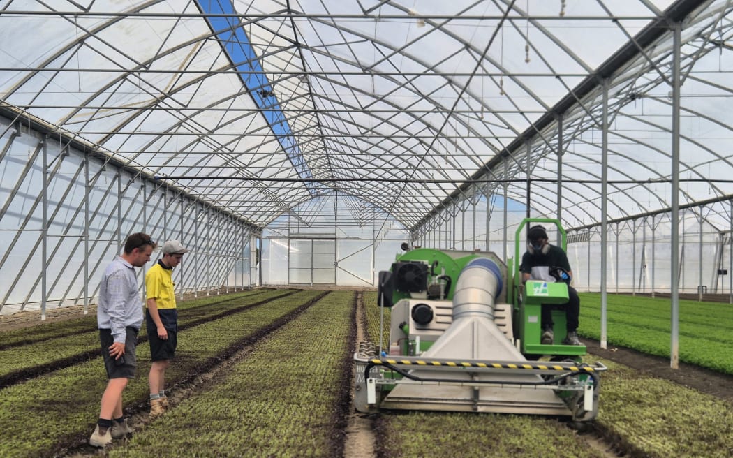 The team are able to operate a range of vehicles and machines in the greenhouse.