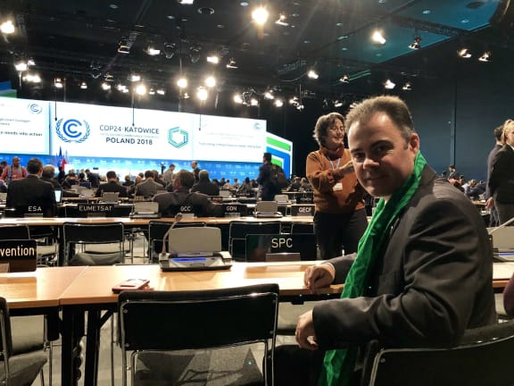 Pacific Community deputy director general Cameron Diver at COP24.