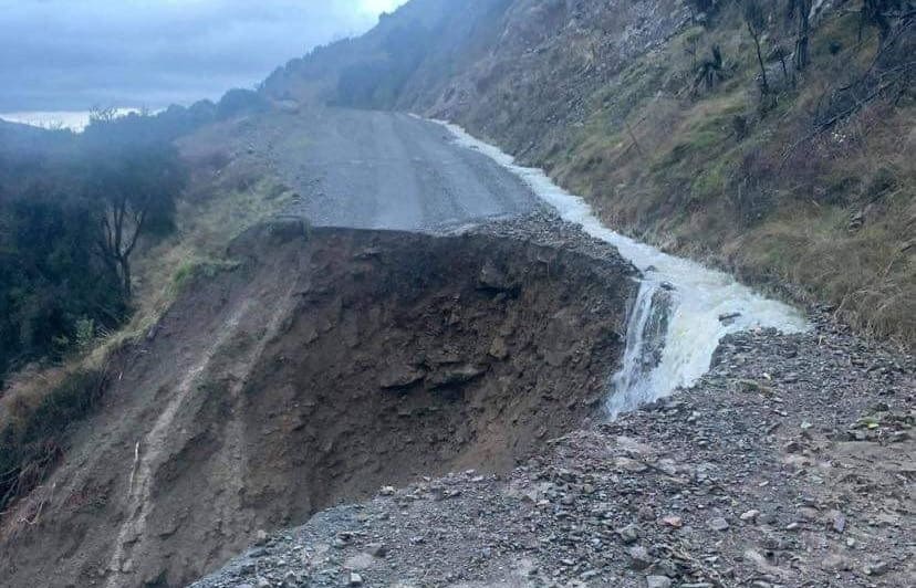 Awatere Valley Road pictured after the 17 July storm in 2021.