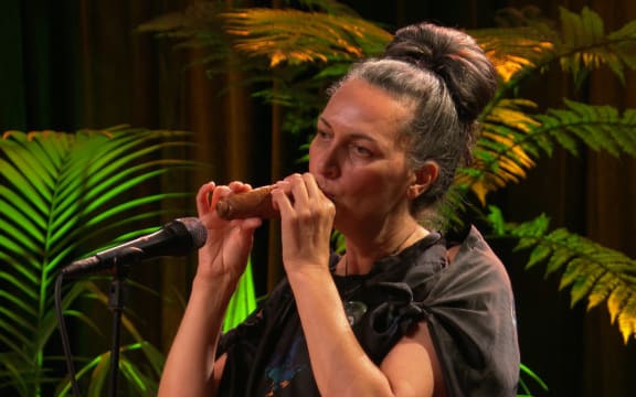 Ariana Tikao plays taonga pūoro