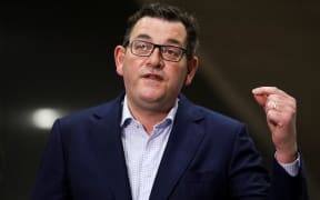 File photo. Australia's Victoria state Premier Daniel Andrews speaks during a press conference in Melbourne on 16 July, 2021.