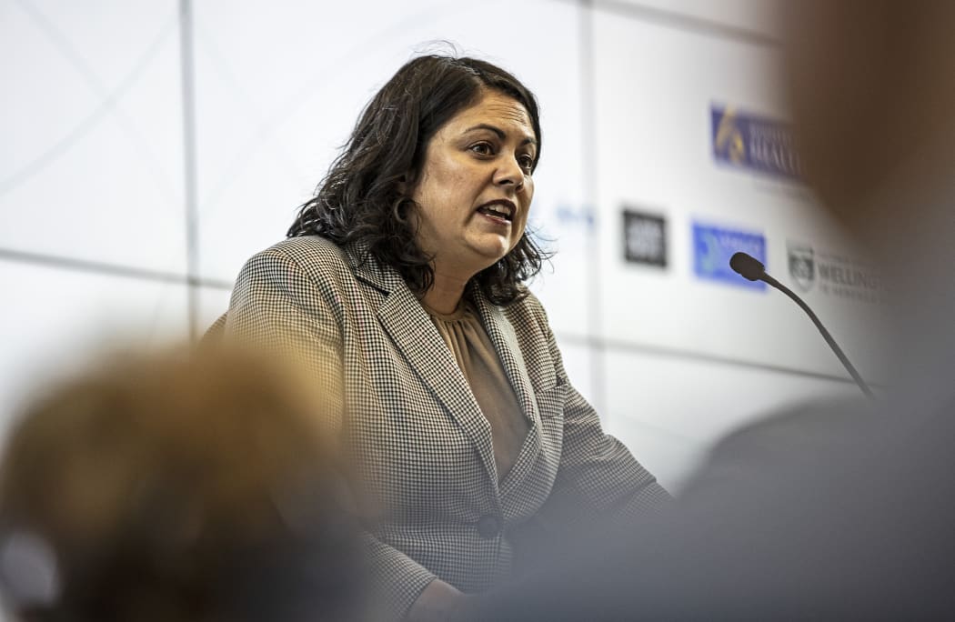 Associate Minister of Health Dr Ayesha Verrall photographed during a Government announcement for more funding for midwifery. SINGLE USE ONLY