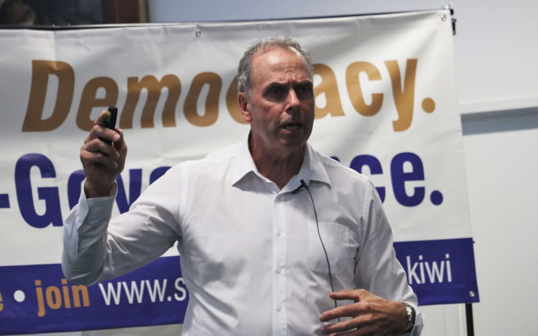 Roadshow organiser Julian Batchelor at the Kerikeri event.
