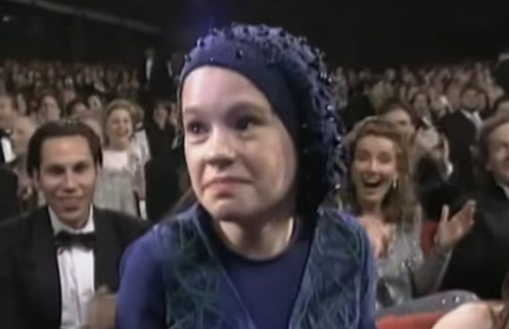 Anna Paquin receives her Oscar for Best Supporting Actress