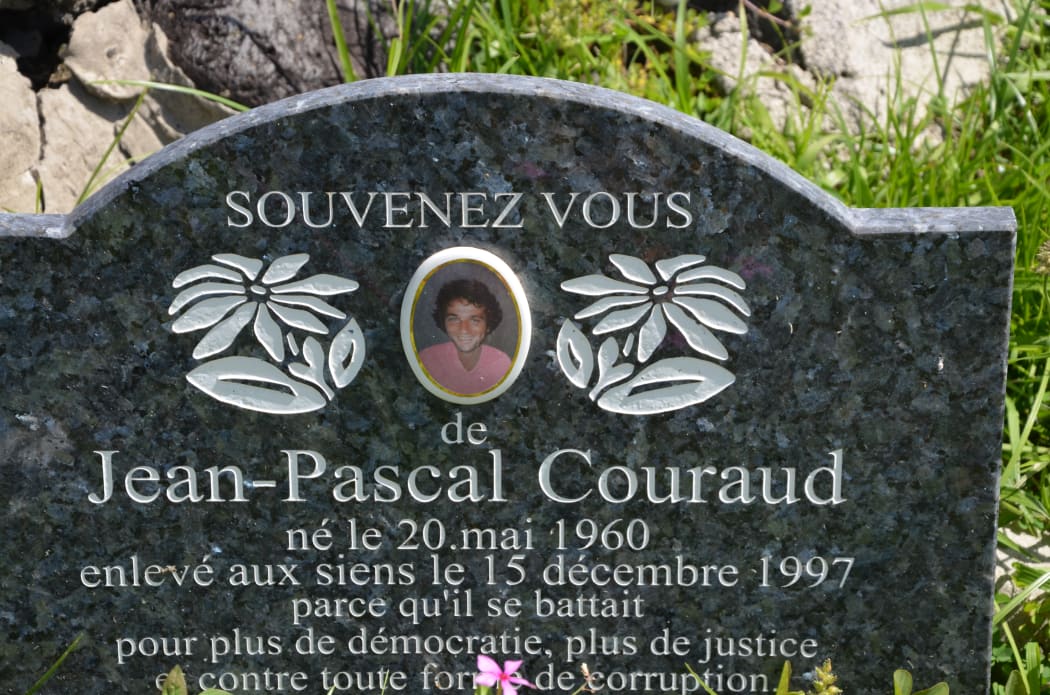 Grave of Jean-Pascal Couraud in Punaauia, Tahiti