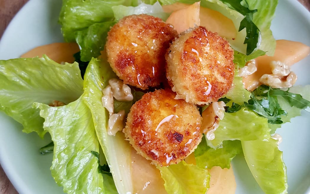 Goat's Cheese Salad with Persimmon