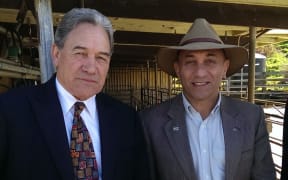 New Zealand First leader Winston Peters and Wairarapa candidate Ron Mark.