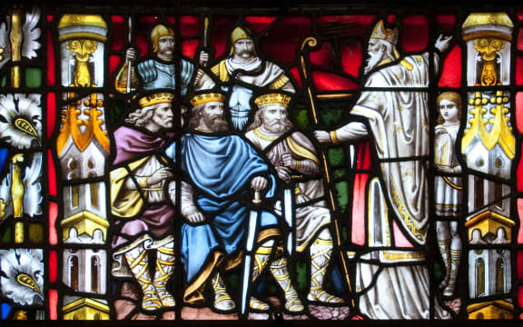 St Patrick preaching to the kings. Carlow Cathedral, Ireland