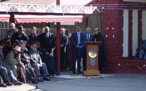 Kiingi Tuheitia at Turangawaewae Marae on 21 August 2015