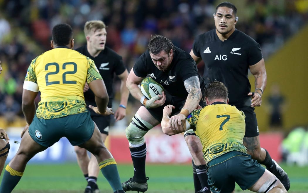 Liam Squire on the charge during last year's Bledisloe Cup third test