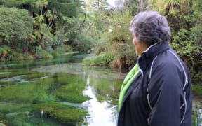 Te Rangikaheke says Hamurana Springs is not a place for swimming but people do fill their water bottles there.