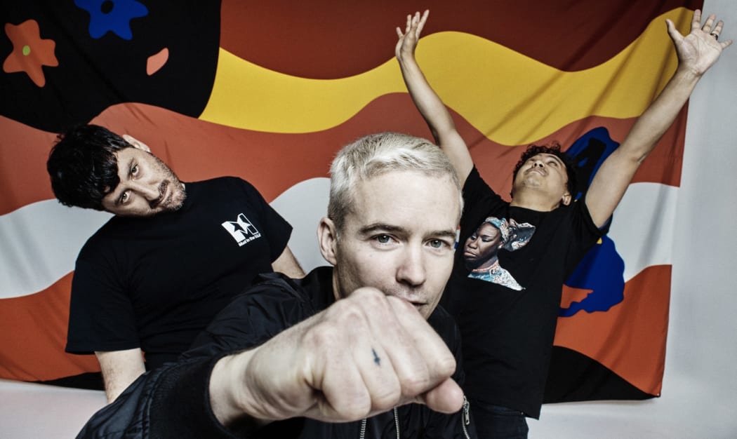 The Avalanches (L-to-R: Tony Di Blasi, Robbie Chater, James Dela Cruz)