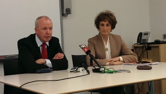 Doug Martin and acting chief executive Jane Parfitt announce the shakeup.