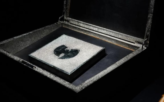 Once Upon a Time in Shaolin housed in a silver box on display in a museum in Tasmania.