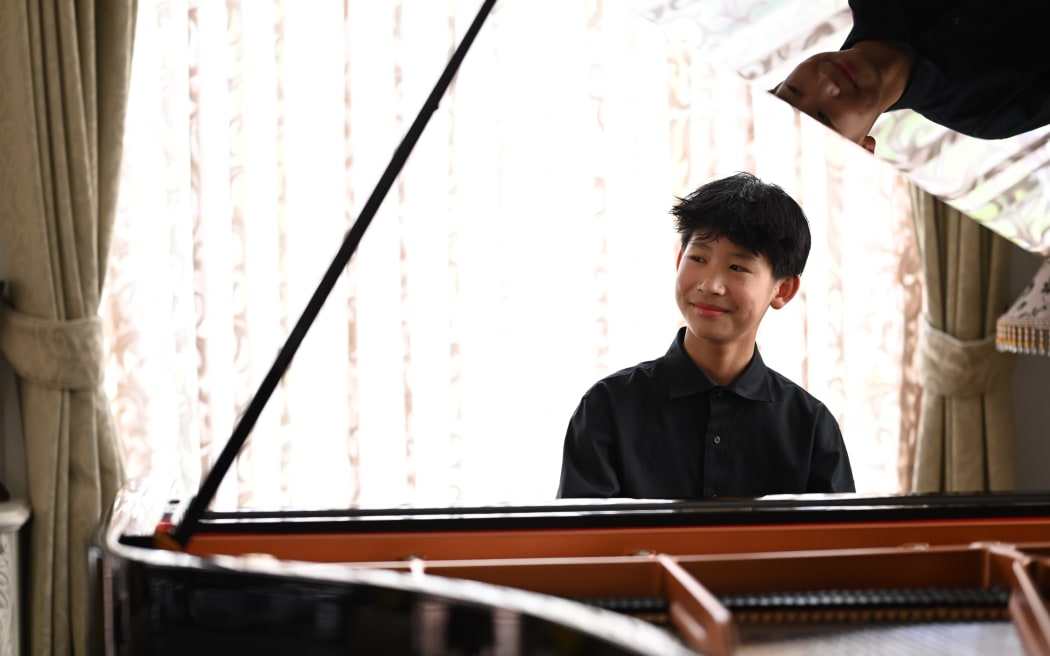 Acclaimed 13-year-old New Zealand pianist Shan Liu.