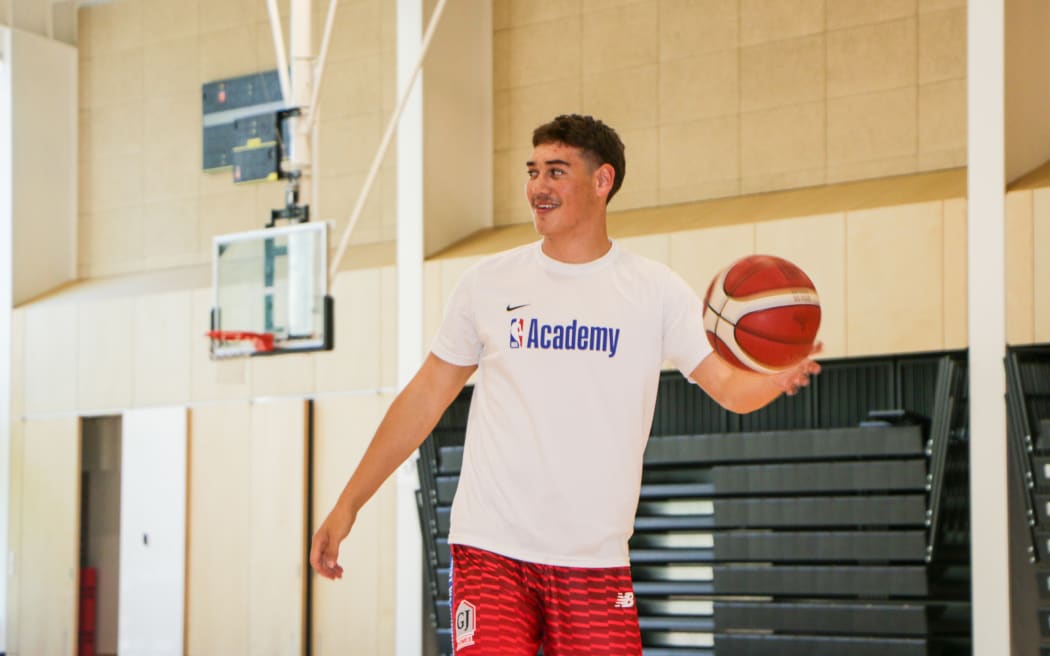 Canterbury Rams' point guard Tama Isaac during a pre-season training session