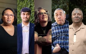 From left to right: Tu Chapman, Ihorangi Reweti-Peters, Paora Crawford Moyle, Gary Williams and Eugene Ryder.