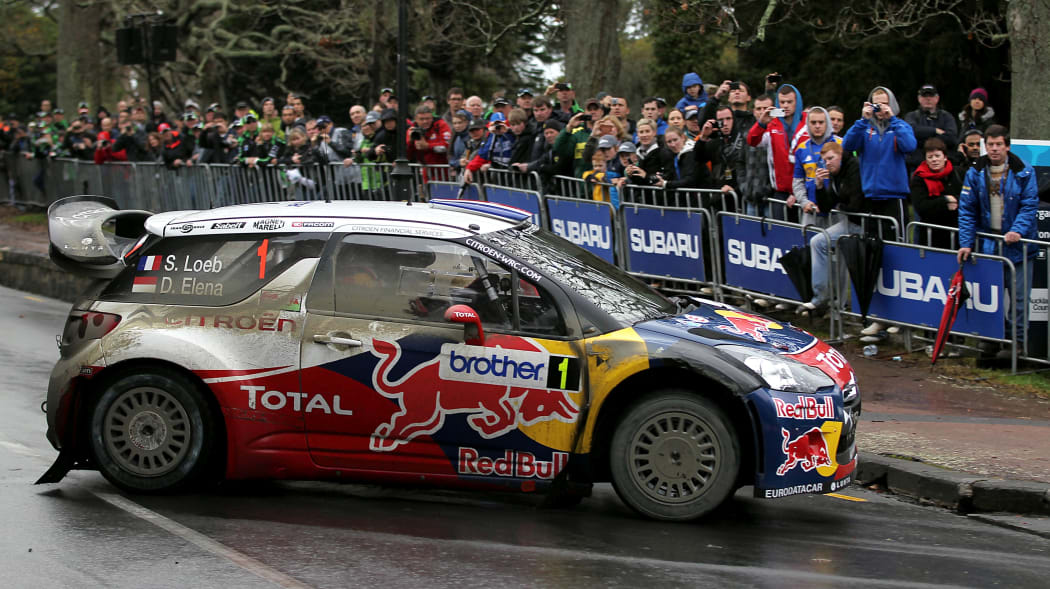 Sebastian Loeb on his way to winning Rally New Zealand in 2012