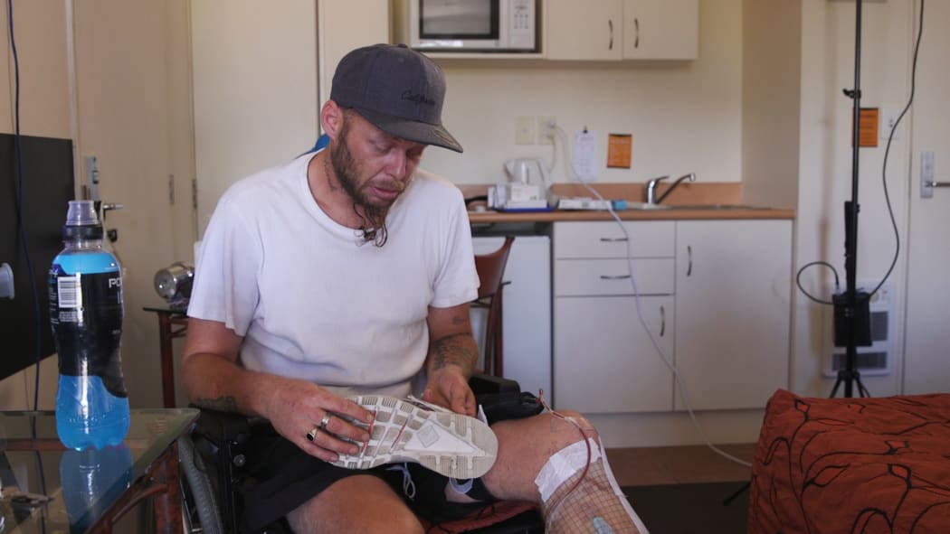 Doctors told Mark Felts he might never walk again after the incident, but he has since regained some feeling and movement.