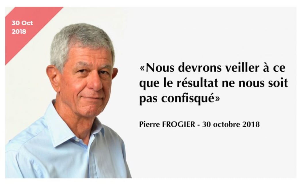 President of Rassemblement/Republicans, Pierre Frogier