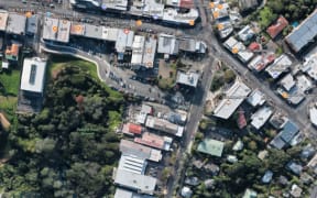 The carpark on Rawene Rd, Birkenhead.