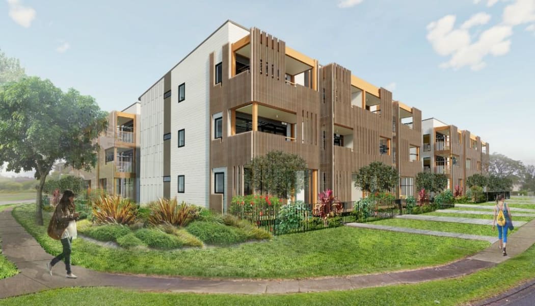 An artist's impression of some of the 10,000 proposed homes in the Mangere redevelopment.