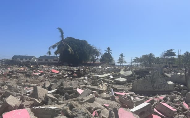Dili: A recently cleared site ready for development.