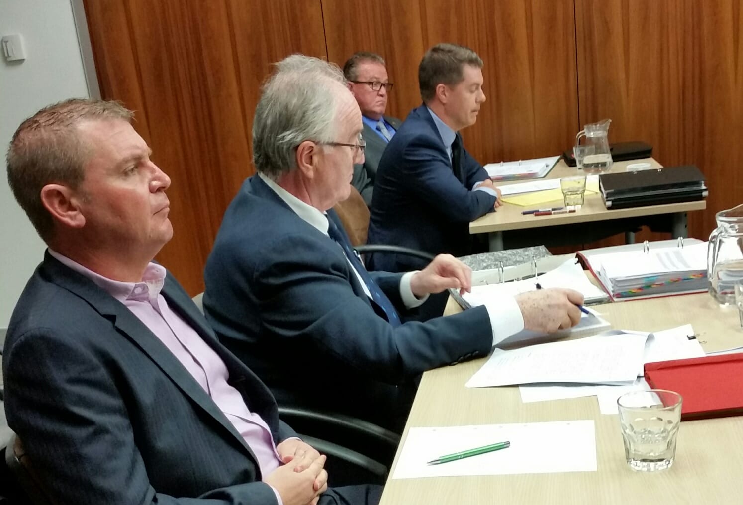 David Scott, far left, has resigned from the board of Greyhound Racing.