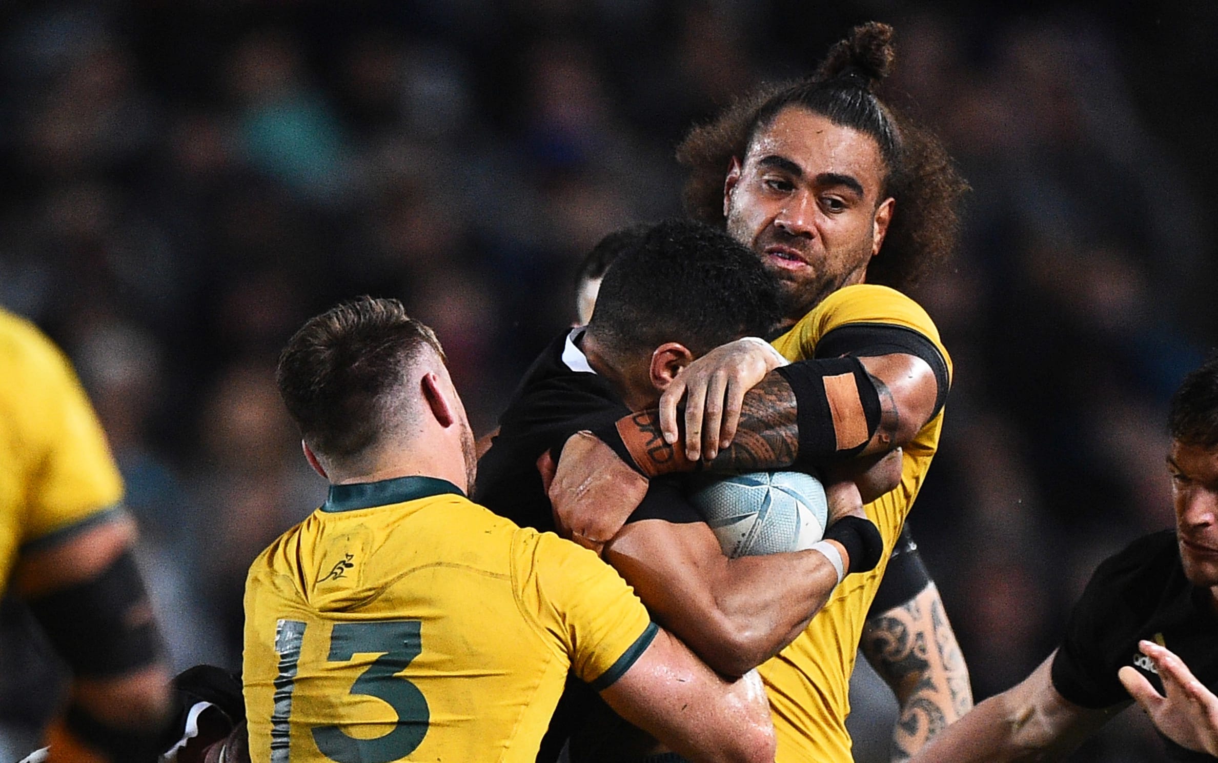 Lukhan Salakaia-Loto is one seven players with Samoan heritage in the Wallabies Rugby World Cup squad.