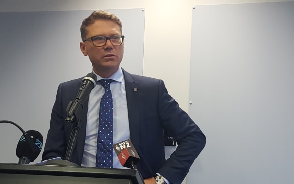 Tertiary Education Minister Paul Goldsmith launching the government's response to the Productivity Commission report on new models of tertiary education.