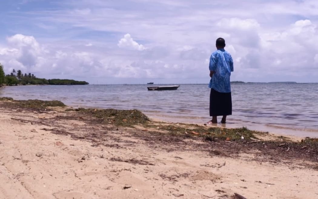 Lisala Folau swam about 27 hours to get to shore after getting swept out to sea during the devastating tsunami triggered by the eruption of the Hunga Tonga-Hunga Ha'apai volcano on January 15, 2022.