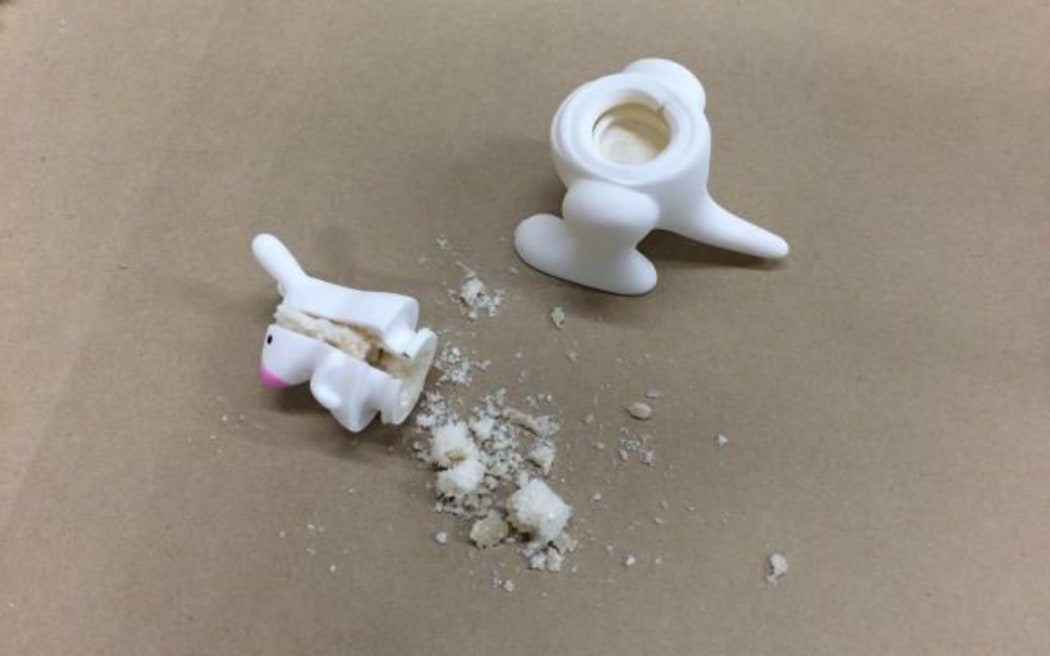 The drugs were hidden in pallets of plastic toys in a shipping container from China.