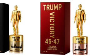 Donald Trump has announced a new fragrance line called Victory 45-47.