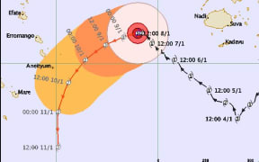 Tracking cyclone Ula
