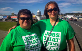 Tina and Daphne on the bridge. Two of the workers holding out against the IEAs.